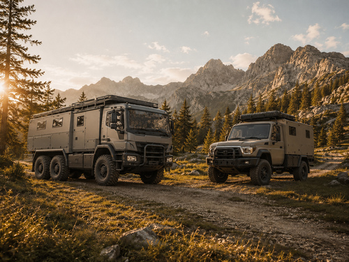 Camion d’expédition poids lourd 4x4 et 6x6