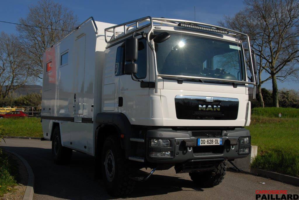 Vue extérieure de Camping-car 4×4 MAN.